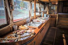 Buffet on the boat Gladius