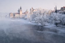 Winter in Prague - River Vltava