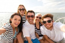 Party on boat