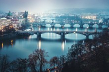 Vltava in the evening
